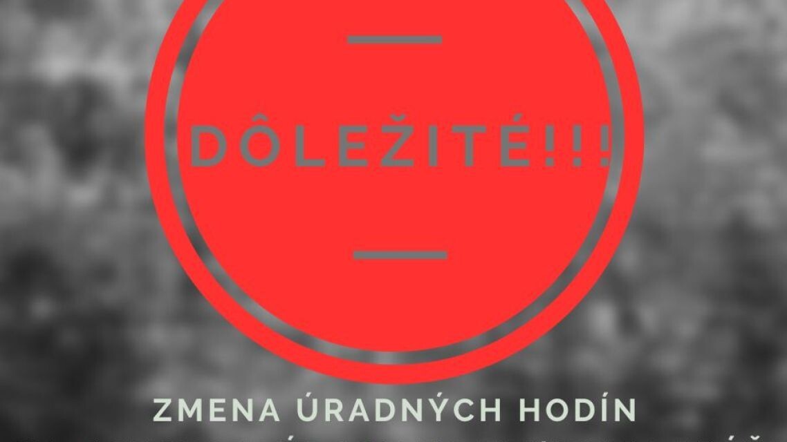 zmena uradnych hodin 484c59 md a42104 md
